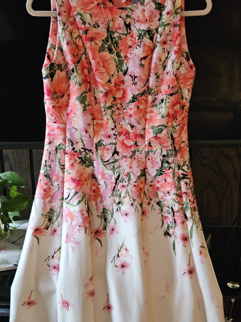 Danny & Nicole Pink Floral Fit & Flare Party Dress